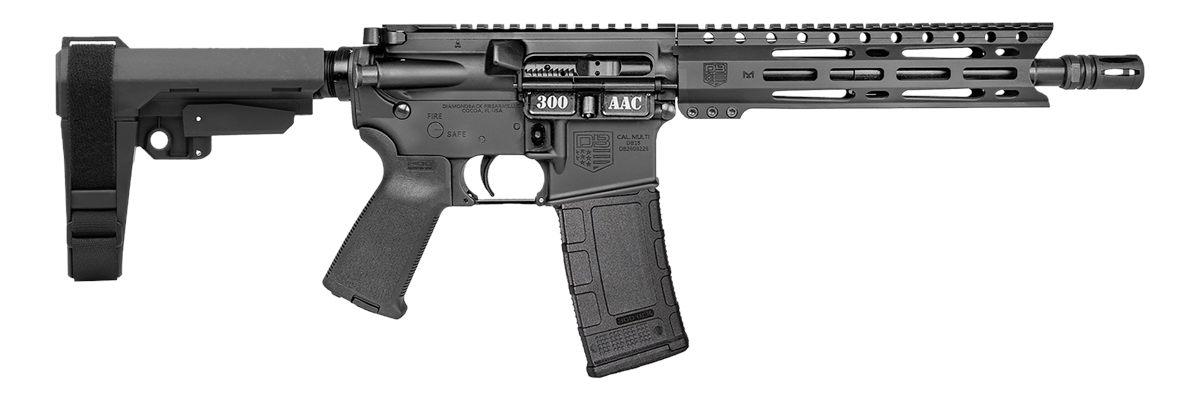 Diamondback Firearms DB1916B001 DB15 300 AAC 30+1 10in Black Hard Coat Anod