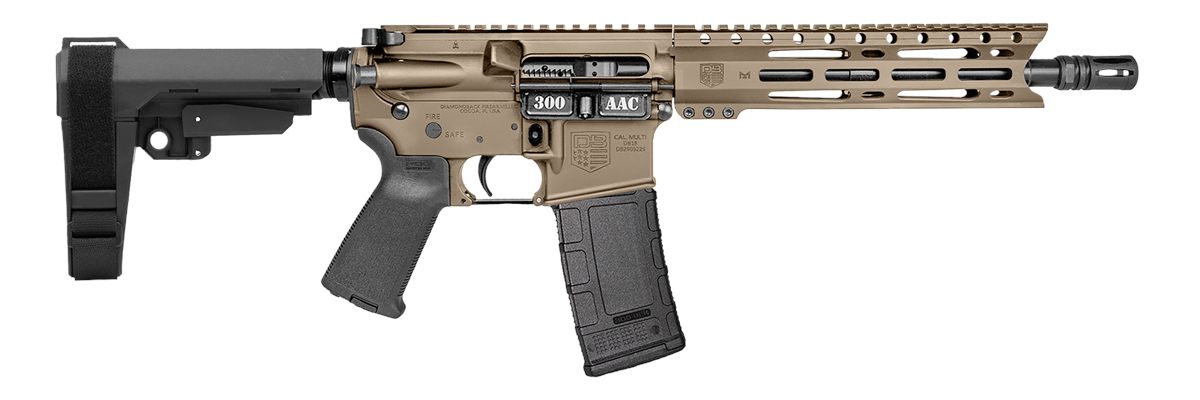 Diamondback Firearms DB1916B061 DB15 300 AAC 30+1 10in Flat Dark Earth Cera