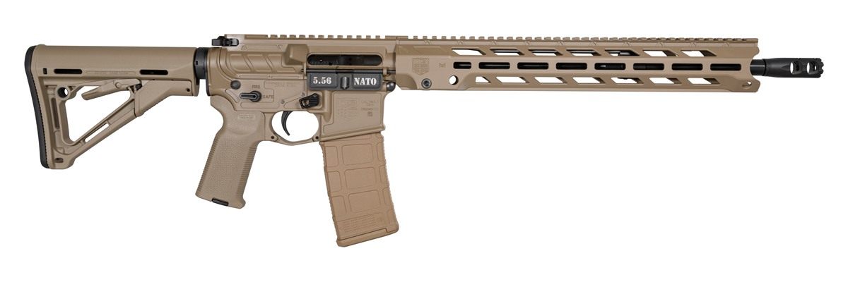 Diamondback DB1784K061 DB15  5.56x45mm NATO 30+1 16", FDE, 15" M-Lok Anti-Rotation Handguard, Magpul CTR Stock & K2 Grip, Obsidian Muzzle Brake, Ambi Safety
