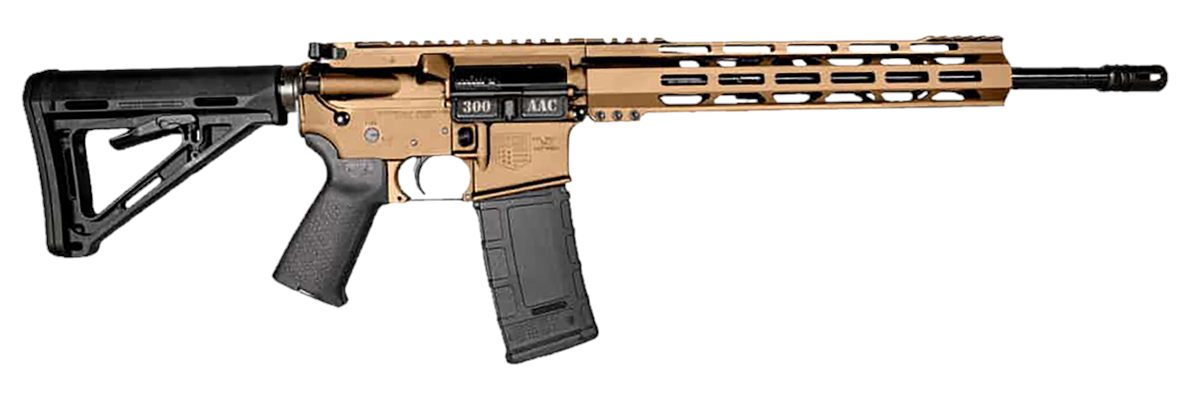 Diamondback DB1718B042 DB15  300 Blackout 30+1 Burnt Bronze Cerakote Picatinny Rail Aluminum Receiver, Black Synthetic Stock view 2