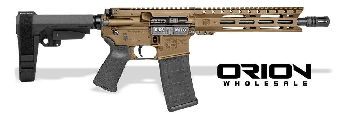 Diamondback DB15 5.56 10in Pstl Brnt/BRZ W/SBA3 Brace 30RD MAG Orion Exclus