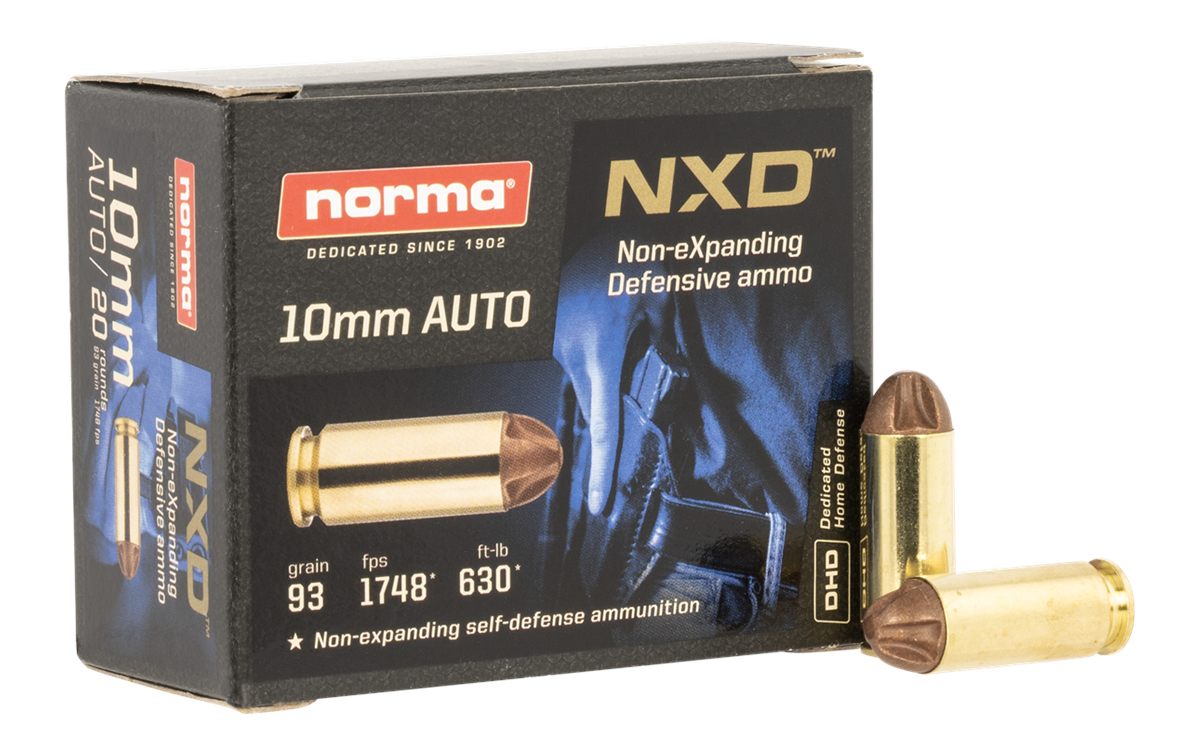 Norma Ammunition 611340020 Self Defense NXD 10mmAuto 93gr 20 Per Box/10 Cas