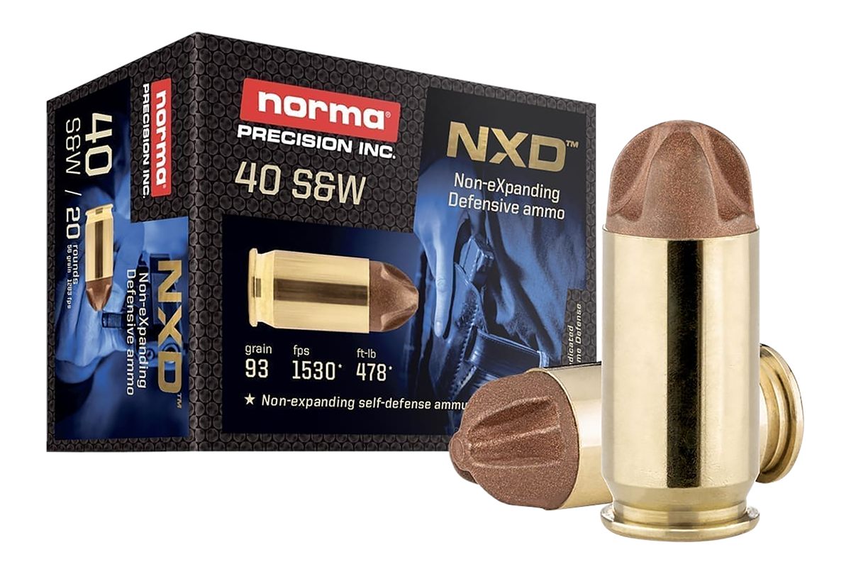 Norma Ammunition 611440020 Self Defense NXD 40S W 93gr 20 Per Box/10 Case