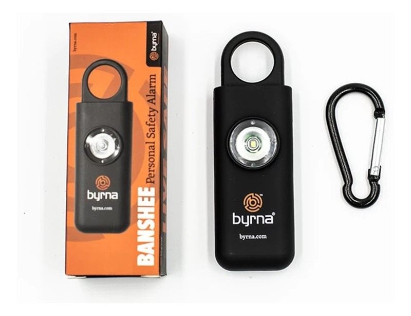 Byrna Technologies Banshee Alarm/Flashing Light Device W/Clip Black