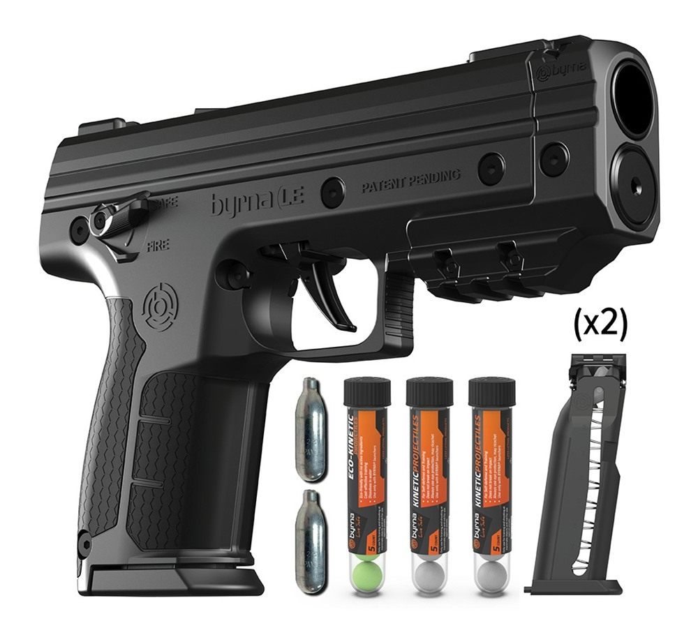Byrna Technologies LE Launcher Universal KIT-Black (2 Mags/CO2/3-5PKS OF Pr