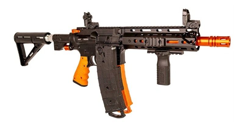 Byrna Technologies Mission 4 Launcher Black /ORG W/2 88GR CO2 view 2