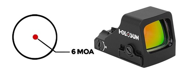 Holosun Technologies HS407KX2 407 Black Anodized 1 x 0.58in x 0.77in 6 MOA view 4
