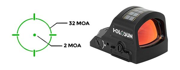 Holosun Technologies HE507CGRX2 507 Black Anodized 1 x 0.63in x 0.91in 2 MO view 3