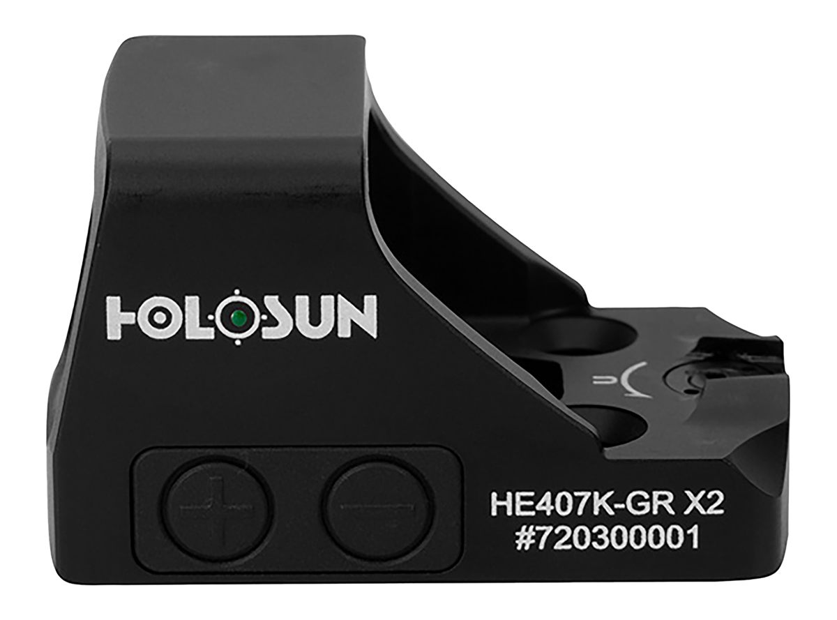 Holosun Technologies HE407KGRX2 407 Black Anodized 1 x 0.58in x 0.77in 6 MO
