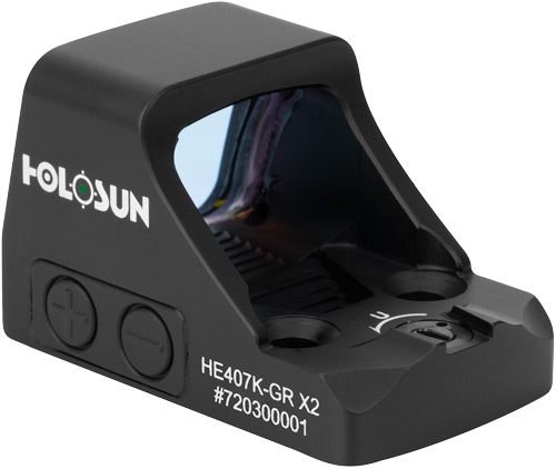 Holosun Technologies HE407KGRX2 407 Black Anodized 1 x 0.58in x 0.77in 6 MO view 2