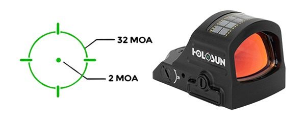 Holosun Technologies HE507KGRX2 507 Black Anodized 1 x 0.58in x 0.77in 2 MO view 3