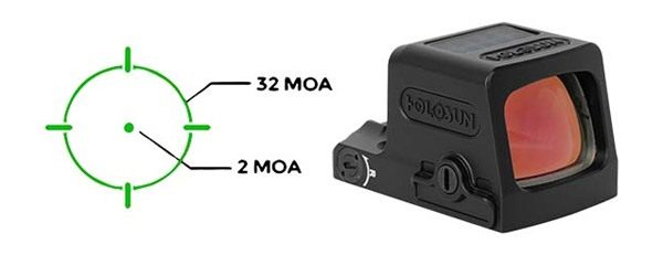Holosun Technologies Epscarrygrmrs Carry Black Anodized 1 x 0.58in x 0.77in view 4