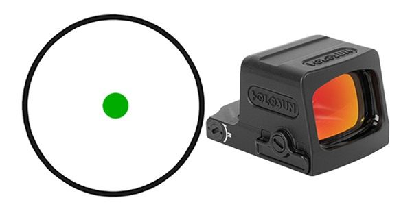 Holosun Technologies EPSGR6 Black Anodized 1 x 0.63in x 0.91in 6 MOA Green view 3