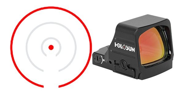 Holosun Technologies HS507COMP 507 Black Anodized 1 x 1.1in x 0.87in Red CR view 3