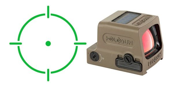HOLOSUN 509 ENCLOSED GREEN RET SOLAR TITANIUM PISTOL FDE view 2
