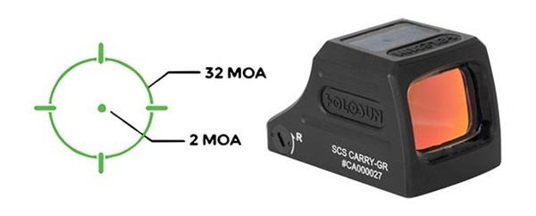 Holosun Technologies Scscarrygr Carry Black Anodized 1 x 0.58in X 0.77in 2 view 3