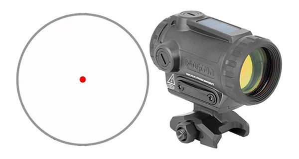 Holosun Technologies AROEVORD2 Black Anodized 1x 2 MOA Red Dot Reticle view 3
