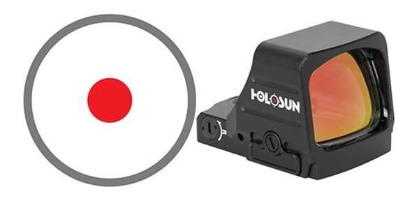 Holosun Technologies 407 RED DOT 6MOA Large Open Lens Full Size Pistol view 2