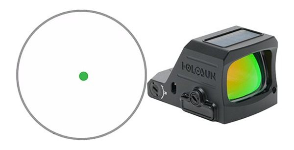 Holosun Technologies 407 Green DOT 2MOA Open Lens Full Size Pistol view 2