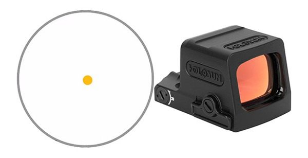 Holosun Technologies EPS Enclosed Slim Line Sight SHK AWK 2MOA Gold DOT view 2