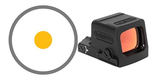 Holosun Technologies EPS Enclosed Slim Line Sight SHK AWK 6MOA Gold DOT view 2