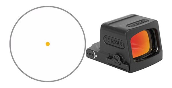 Holosun Technologies EPS Enclosed Pistol Sight SHK AWK 2MOA Gold DOT view 2