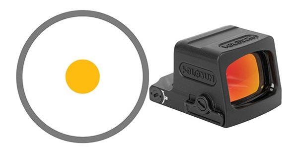 Holosun Technologies EPS Enclosed Pistol Sight SHK AWK 6MOA Gold DOT view 2