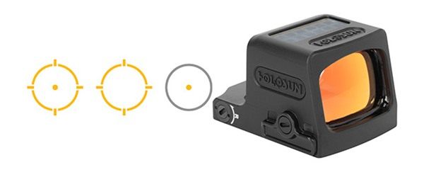 Holosun Technologies EPS Enclosed Pistol Sight Solar Multi RET Gold DOT view 2