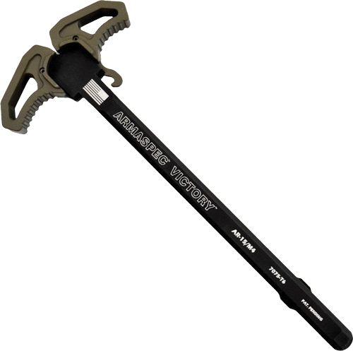 Armaspec ARM161-ODG Victory Charging Handle Green Aluminum Ambidextrous view 2