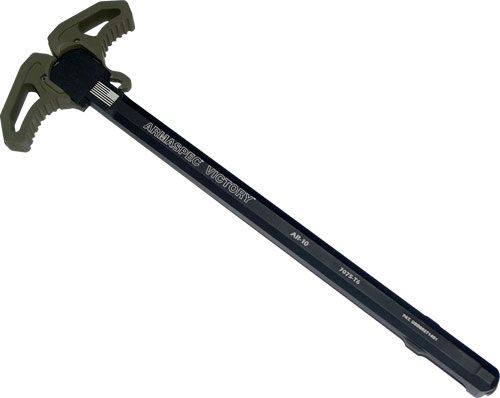 Armaspec ARM162-ODG Victory Charging Handle Green Aluminum Ambidextrous view 2