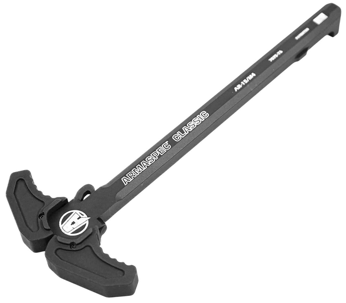 Armaspec ARM165-BLK Classic Charging Handle Black Aluminum Ambidextrous
