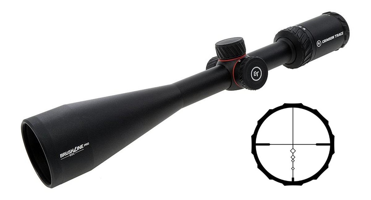 Crimson Trace Brushline Pro Rifle Scope 4-16x50mm 1in SFP BDC Black view 2