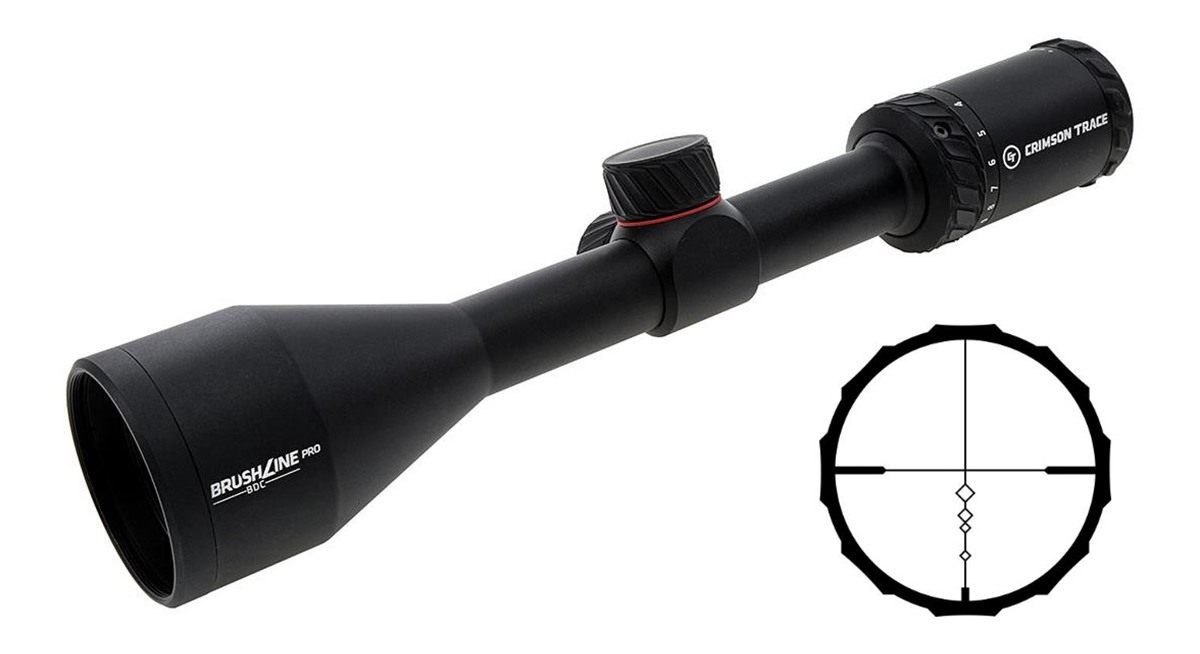 Crimson Trace Brushline Pro Rifle Scope 3-9x50mm 1in SFP BDC view 3