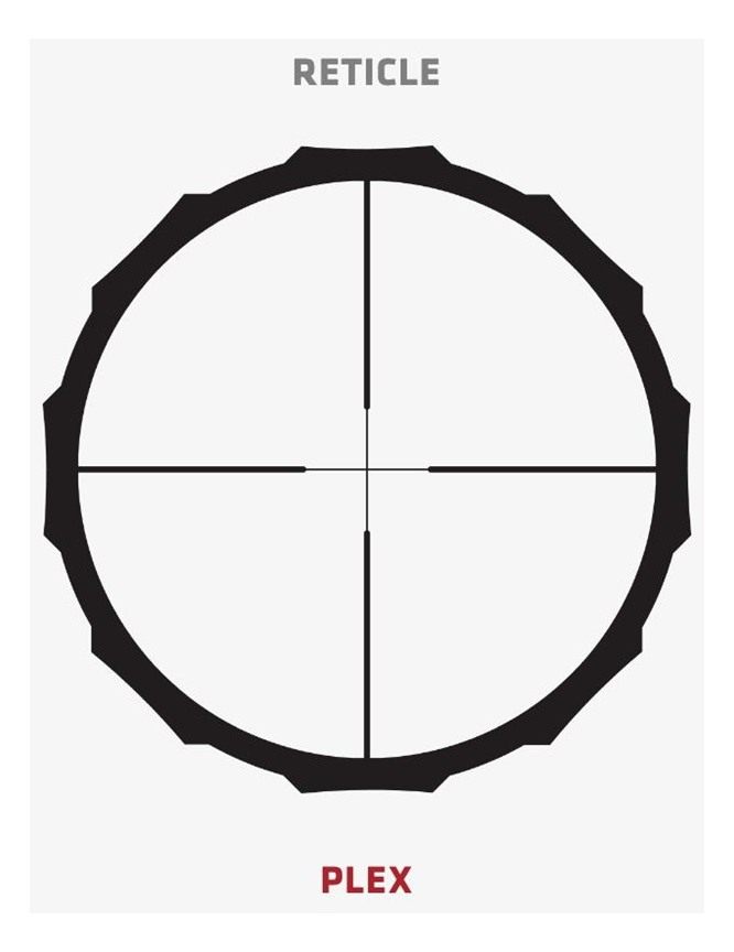 Crimson Trace Brushline Pro Rifle Scope - 3-12x42mm 30mm Plex view 3