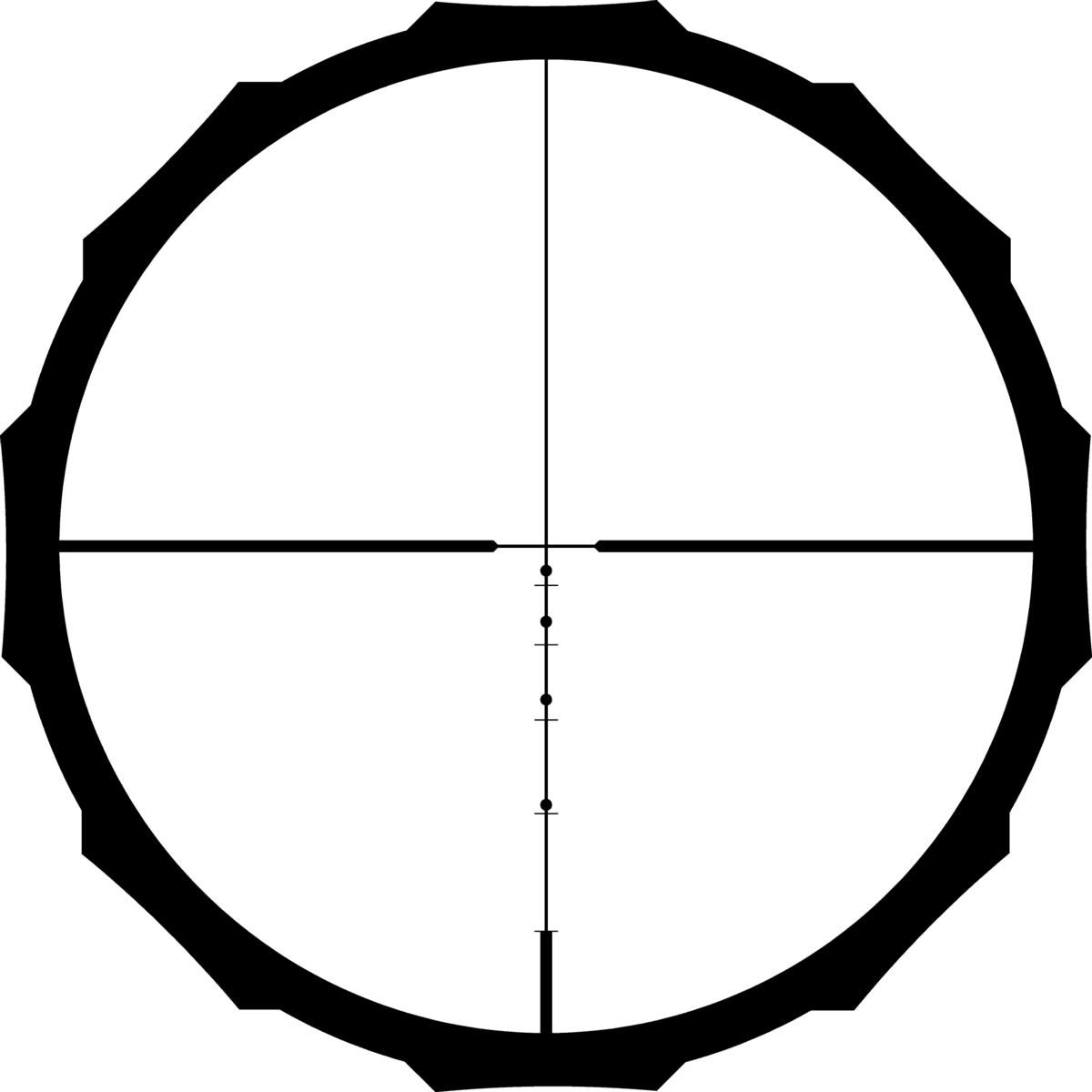 Crimson Trace Hardline Rifle Scope - 2-7x32mm 1in SFP BDC Blackout