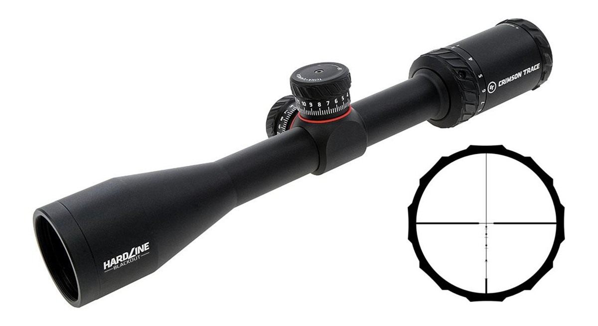 Crimson Trace Hardline Rifle Scope - 2-7x32mm 1in SFP BDC Blackout view 2