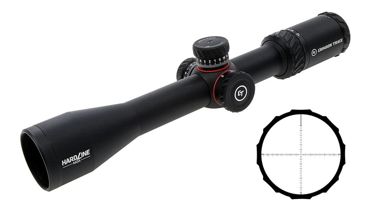 Crimson Trace Hardline Rifle Scope - 3-12x42mm 1in SFP MR1-MOA view 2
