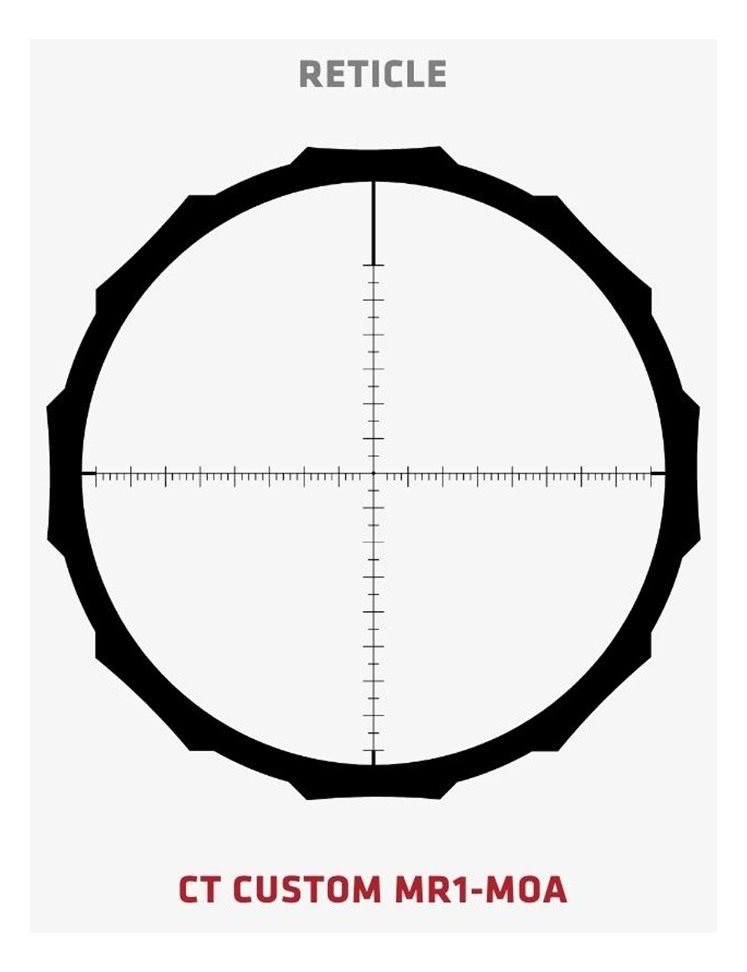 Crimson Trace Hardline Rifle Scope - 3-9x40mm 1in SFP MR1-MOA