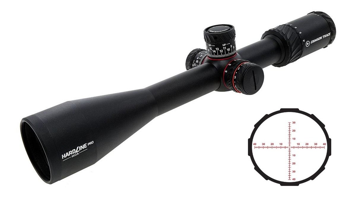 Crimson Trace Hardline Pro Rifle Scope - 4-16x50mm 30mm FFP MR1-MOA Illum