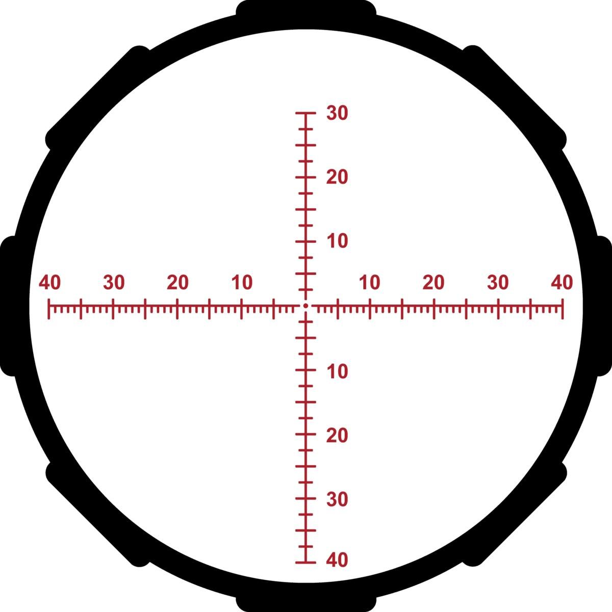 Crimson Trace Hardline Pro Rifle Scope - 6-24x50mm 30mm SFP MR1-MOA Illum
