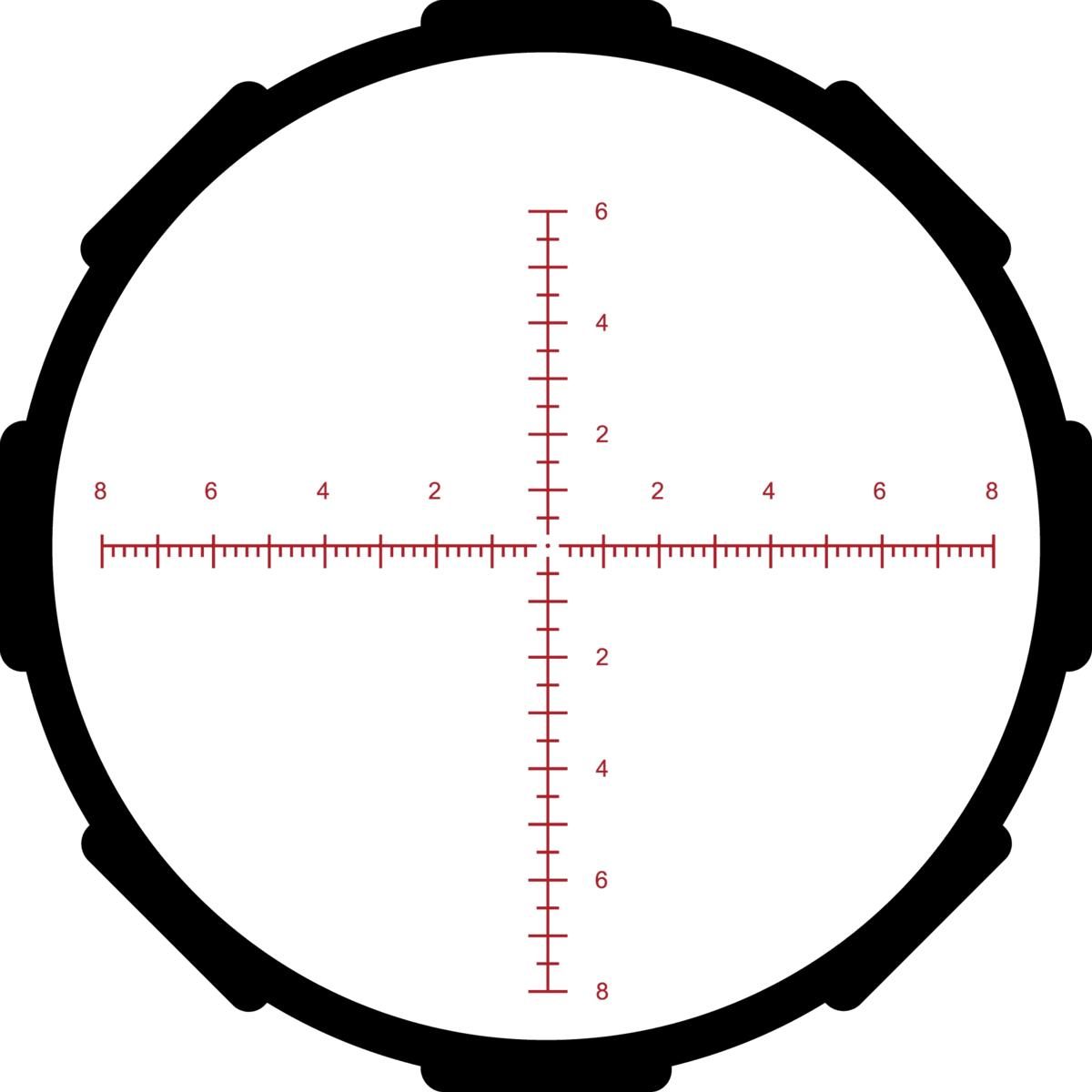 Crimson Trace Hardline Pro Rifle Scope - 6-24x50mm 30mm SFP MR1-MIL Illum