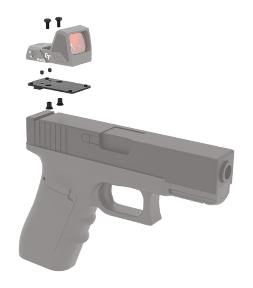 Crimson Trace 013000186 CT RAD Mounting Kit Footprint/Dovetail, Compatible view 3