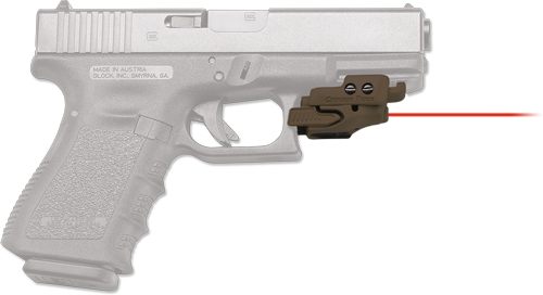 Crimson Trace Defender Rail Master Red Universal Handgun Laser Sight Tan
