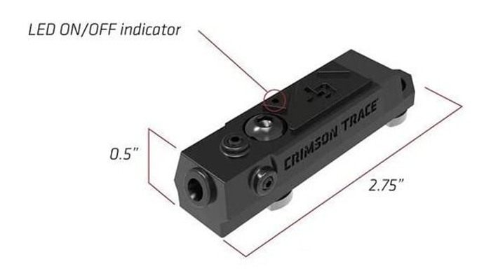 Crimson Trace Rail Master Modular Tactical Laser MTL Green Long Gun view 3