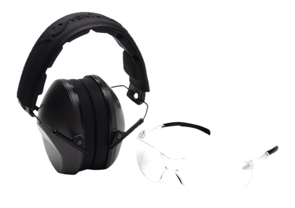 Pyramex VGCOMBO110 Low-Profile Combo Kit Scratch Resistant Clear Lens with