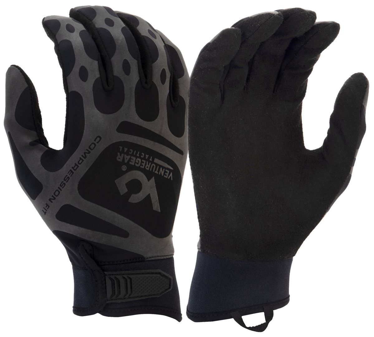 Pyramex Safety VGTG10BM Compression Training Black Synthetic Leather Medium