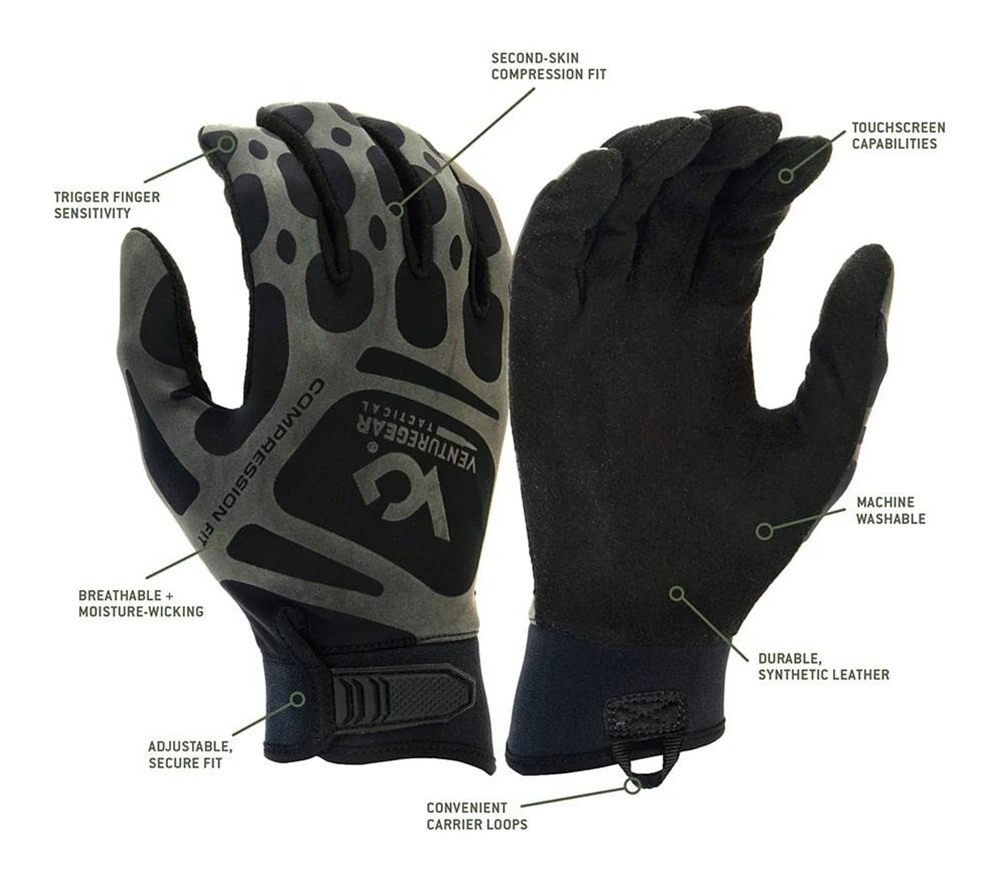 Pyramex Safety VGTG10BX2 Compression Training Black Synthetic Leather XXL H view 2