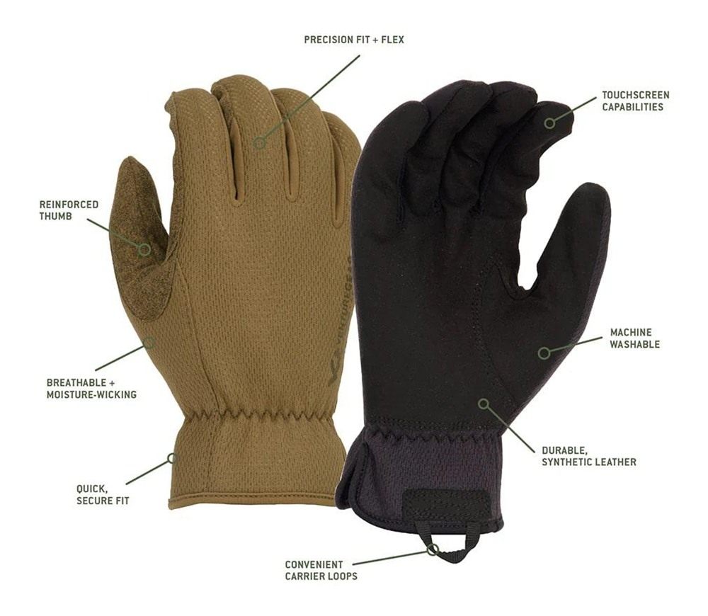 Pyramex VGTG20BL Operator Gloves Medium-Duty Brown Synthetic Leather Large view 2