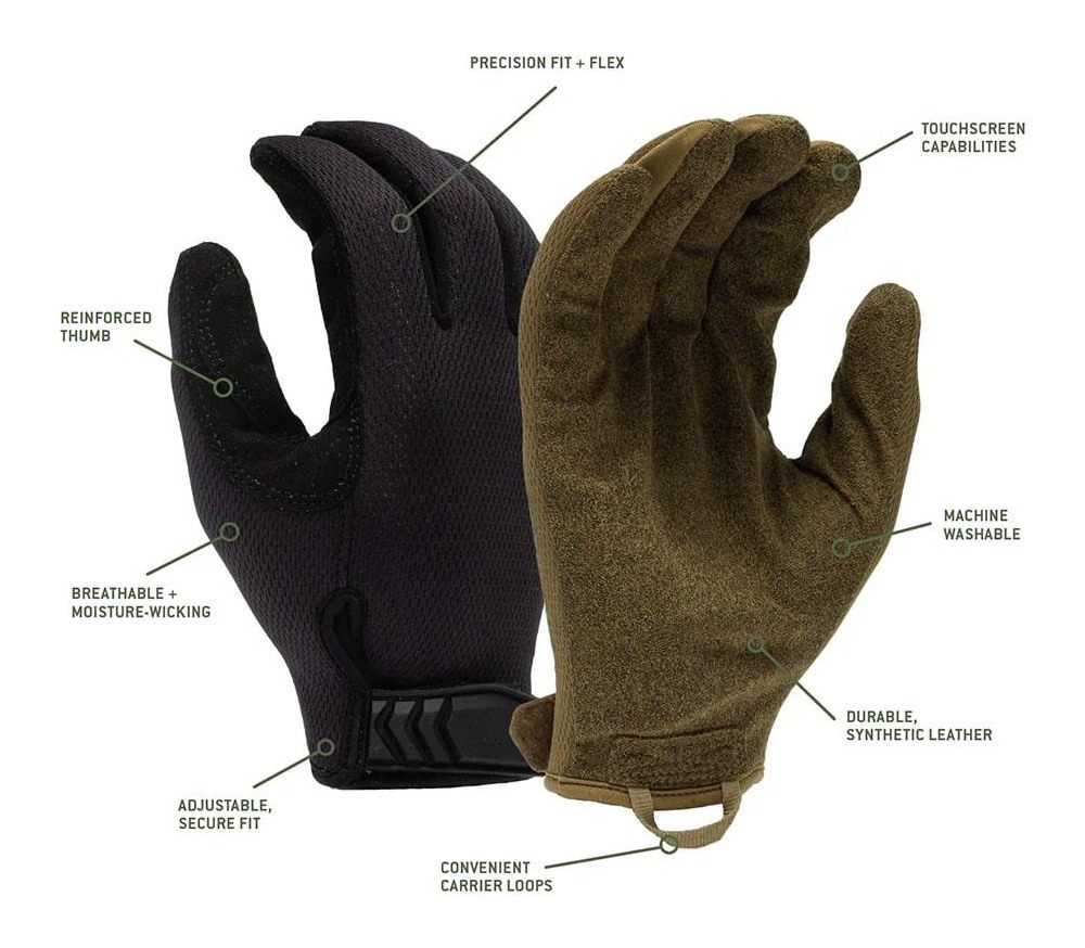Pyramex Safety Venture Gear Medium-Duty Adjustable Operator Gloves Black L view 2