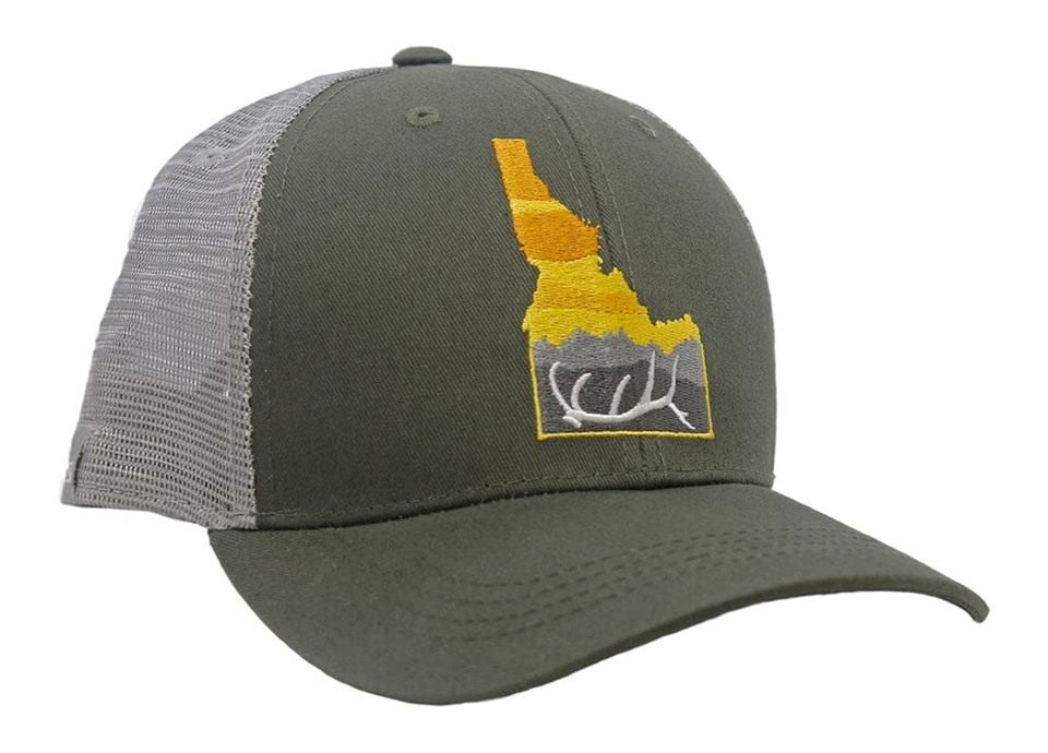 RepYourWater Idaho Backcountry Mesh Hat Green/Lt Gray